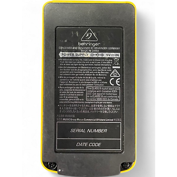 Used Behringer UC200 Stereo Chorus Effect Pedal