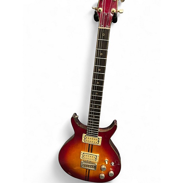 Vintage 1980s Washburn FALCON Cherry Sunburst Solid Body Electric Guitar