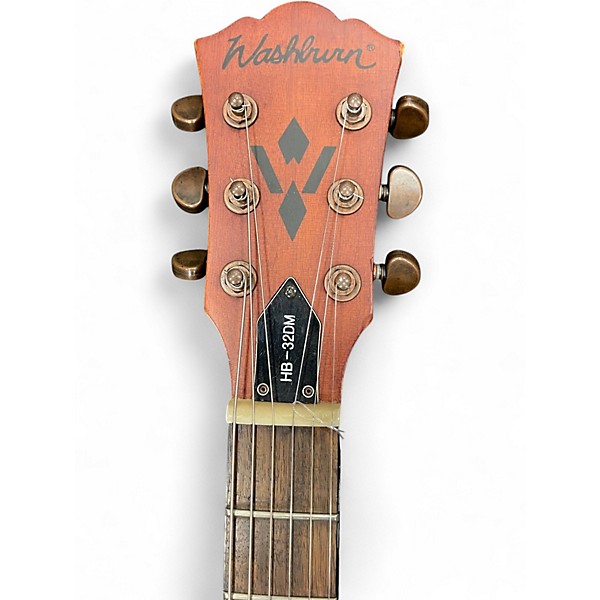 Used Washburn HB32DM Natural Hollow Body Electric Guitar