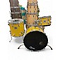 Vintage 1976 Rogers 3 Piece CITADEL Yellow Drum Kit thumbnail