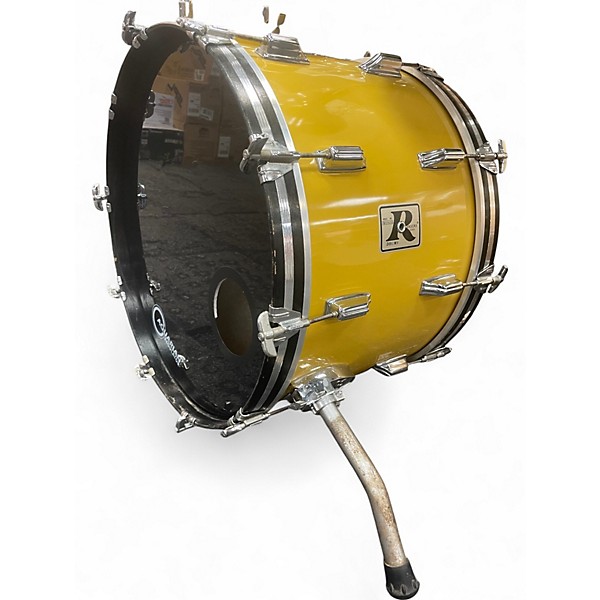 Vintage 1976 Rogers 3 Piece CITADEL Yellow Drum Kit