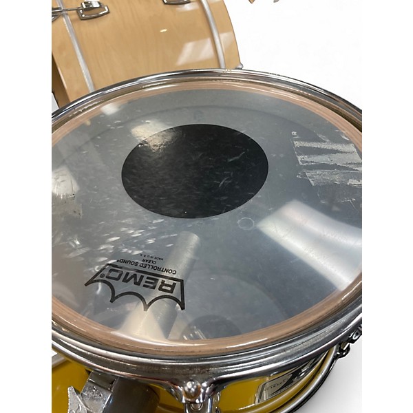 Vintage 1976 Rogers 3 Piece CITADEL Yellow Drum Kit