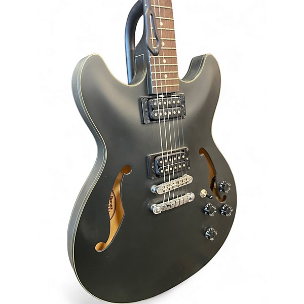 Used Ibanez AS73B Artcore Black Hollow Body Electric Guitar
