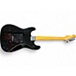 Used Squier Standard Stratocaster Black Solid Body Electric Guitar