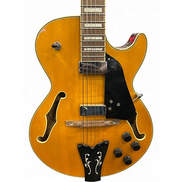 Used Ibanez GB 10EM Butterscotch Hollow Body Electric Guitar