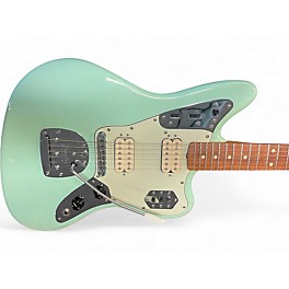 Used Fender Vintera 60s Jaguar Modified Surf Green Solid Body Electric Guitar