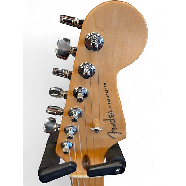 Used Fender American Deluxe Stratocaster V Neck 2 Tone Sunburst Solid Body Electric Guitar