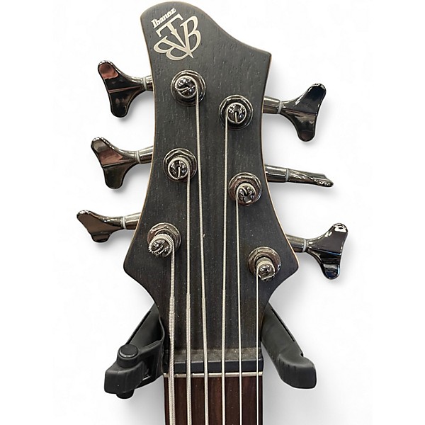 Used Ibanez BTB606 Trans Gray Electric Bass Guitar