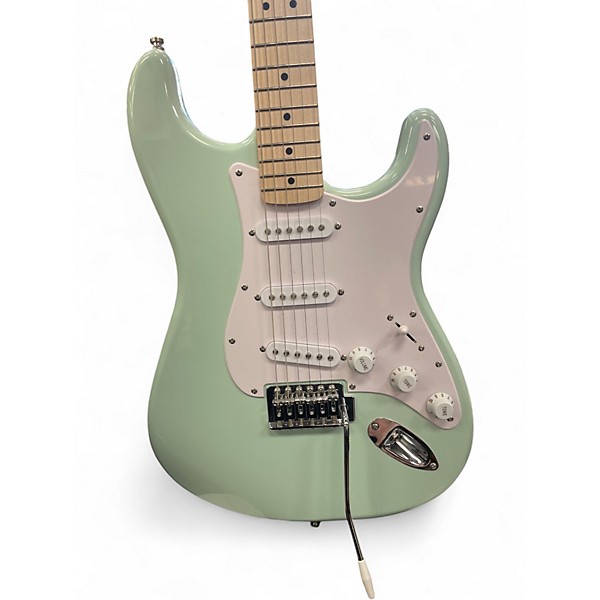 Used Squier Standard Stratocaster Surf Green Solid Body Electric Guitar