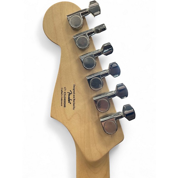 Used Squier Standard Stratocaster Surf Green Solid Body Electric Guitar