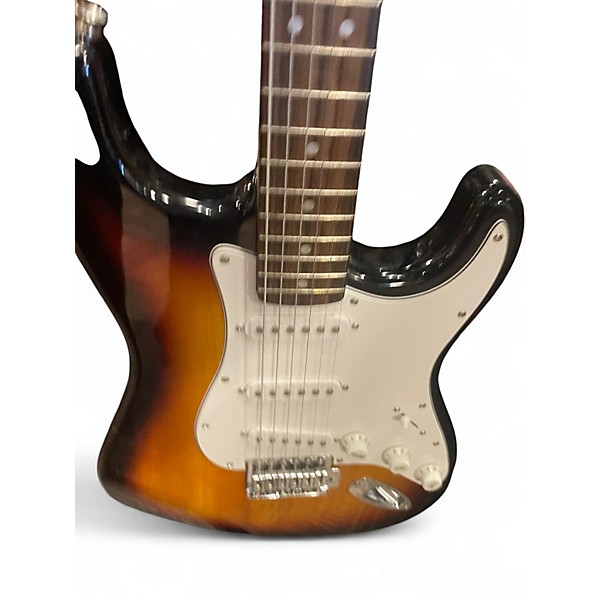 Used Squier Standard Stratocaster 2 Tone Sunburst Solid Body Electric Guitar