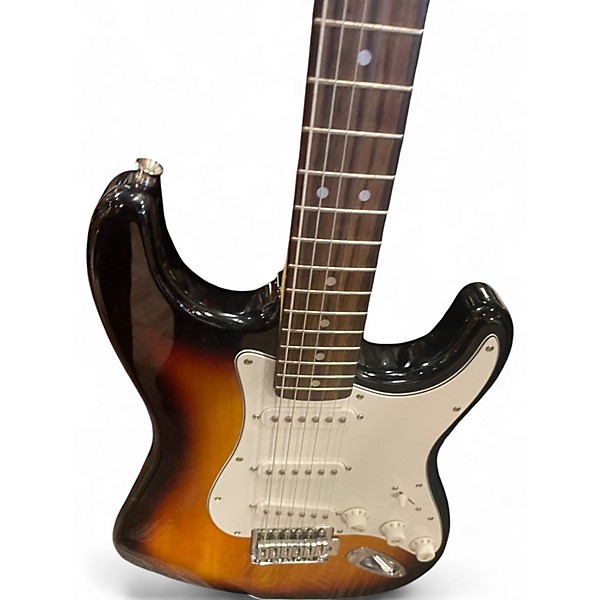 Used Squier Standard Stratocaster 2 Tone Sunburst Solid Body Electric Guitar