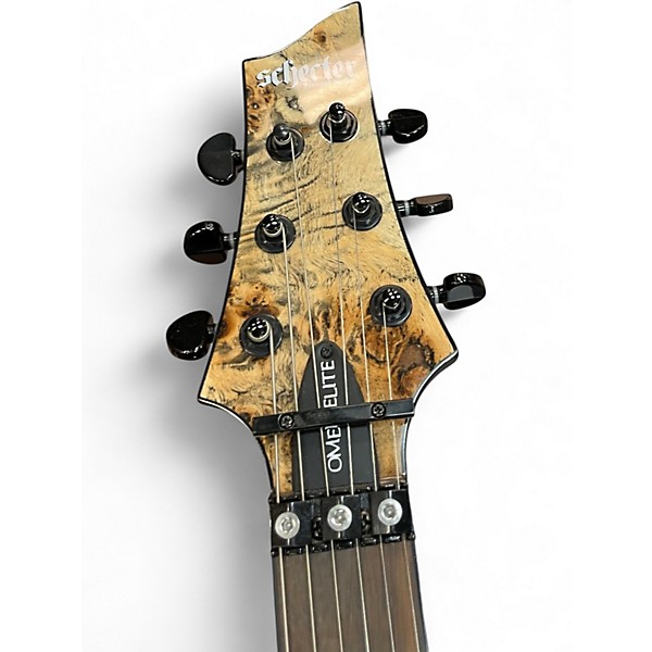 Used Schecter Guitar Research OMEN ELITE Spalted Maple Solid Body Electric Guitar