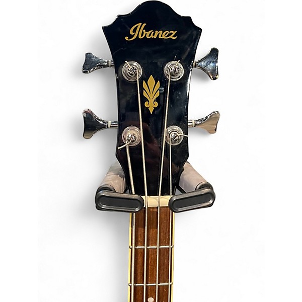 Used Ibanez AEB5E Black Acoustic Bass Guitar