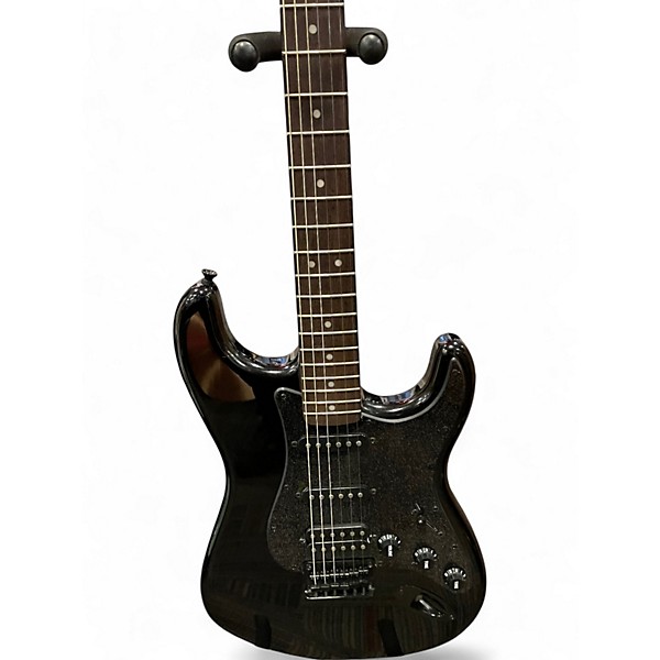 Used Squier Bullet Stratocaster HSS Black Solid Body Electric Guitar