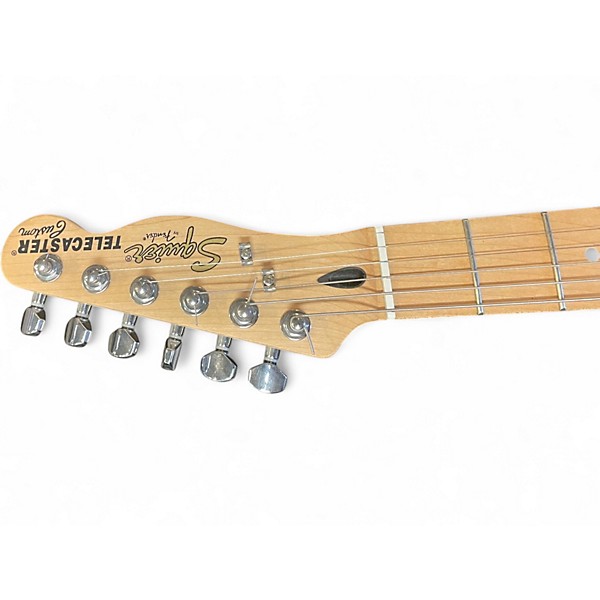 Used Squier Telecaster Custom BLACK Solid Body Electric Guitar