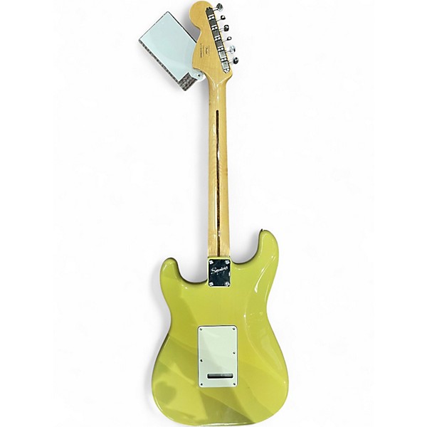 Used 2020s Squier Deluxe Stratocaster Blonde Solid Body Electric Guitar