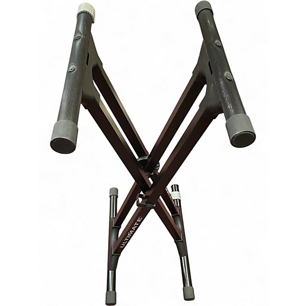 Used Ultimate Support Double Braced Keyboard Stand