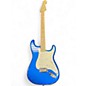 Used 2005 Fender American Standard Stratocaster Blue Solid Body Electric Guitar thumbnail