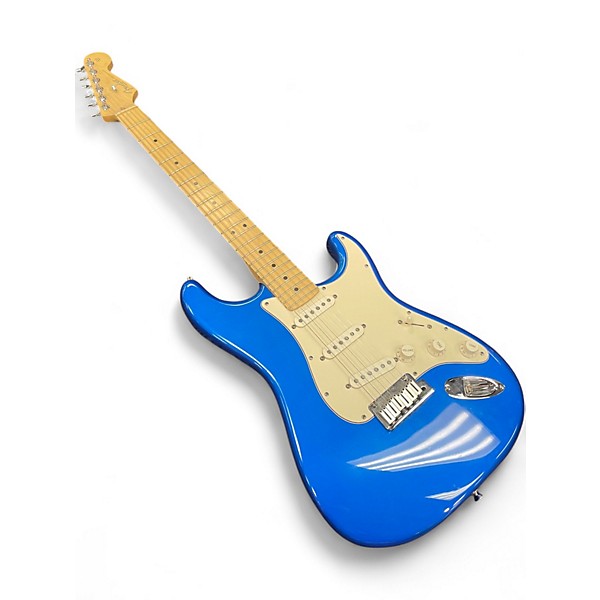 Used 2005 Fender American Standard Stratocaster Blue Solid Body Electric Guitar