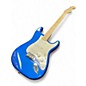 Used 2005 Fender American Standard Stratocaster Blue Solid Body Electric Guitar
