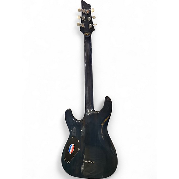 Used Schecter Guitar Research C1 Custom Black Quilt Solid Body Electric Guitar
