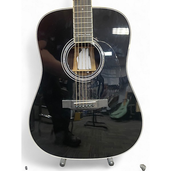 Used Martin D35JC Johnny Cash Black Acoustic Guitar