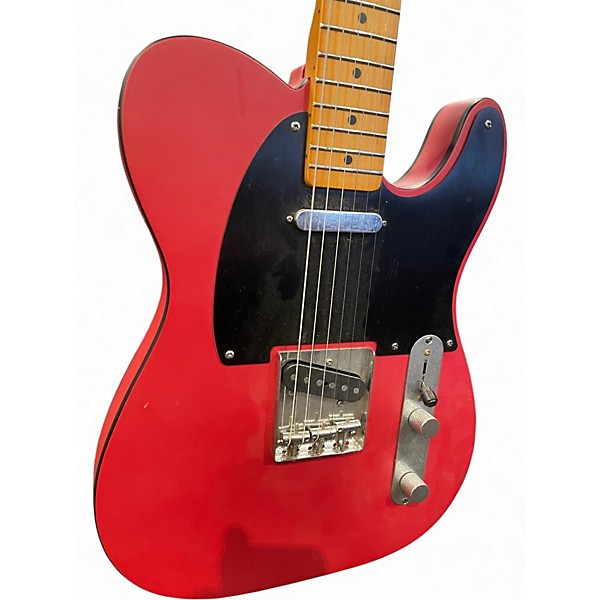 Used Squier Telecaster Red Solid Body Electric Guitar