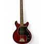 Used Gibson DOUBLE CUT LES PAUL JR  Red Electric Bass Guitar thumbnail