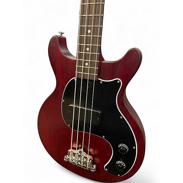 Used Gibson DOUBLE CUT LES PAUL JR  Red Electric Bass Guitar