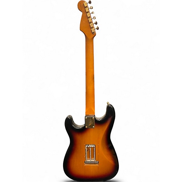 Used Fender Artist Series Stevie Ray Vaughan Stratocaster 3 Color Sunburst Solid Body Electric Guitar