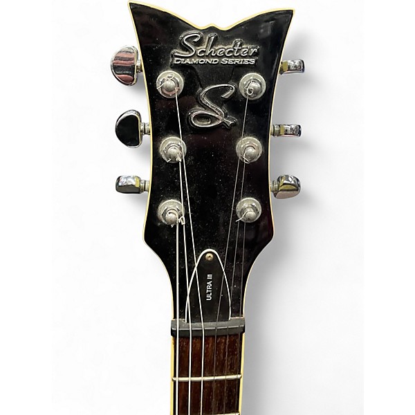 Used Schecter Guitar Research Ultra III Antique Ivory Solid Body Electric Guitar