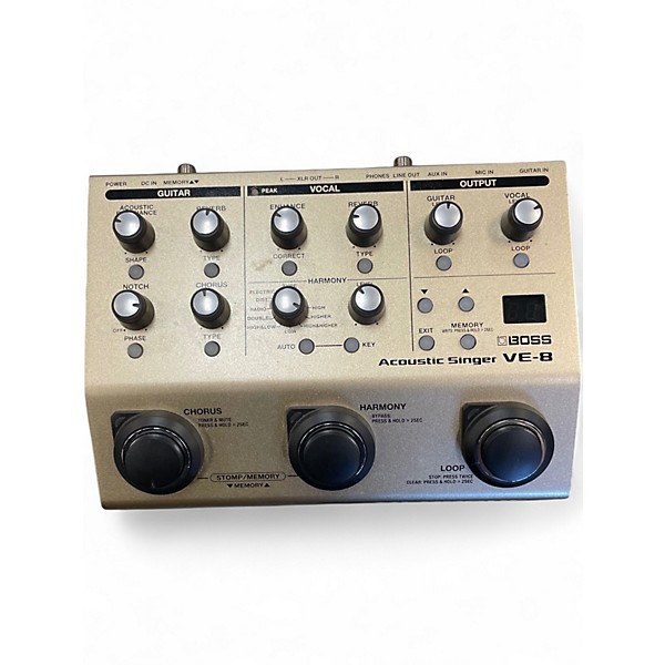 Used BOSS VE8 Acoustic Singer Effect Processor