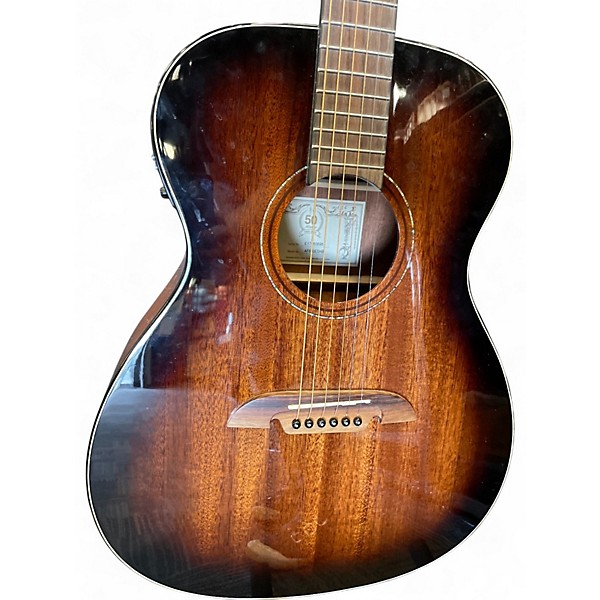 Used Alvarez AF660ESHB 2 Color Sunburst Acoustic Electric Guitar