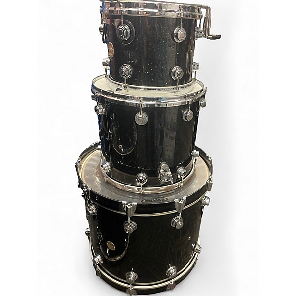 Used Sound Percussion Labs 3 Piece Kicker Gray Sparkle Drum Kit