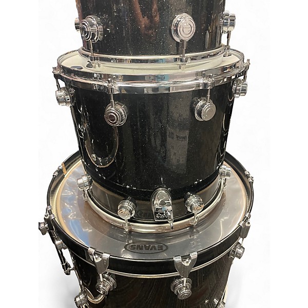 Used Sound Percussion Labs 3 Piece Kicker Gray Sparkle Drum Kit