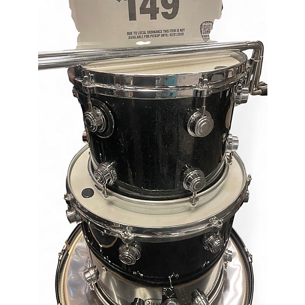 Used Sound Percussion Labs 3 Piece Kicker Gray Sparkle Drum Kit