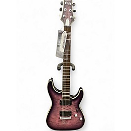 Used Schecter Guitar Research C1 Platinum Purple Solid Body Electric Guitar
