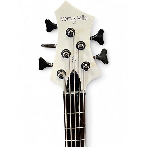 Used Marcus  Miller M2 White Electric Bass Guitar