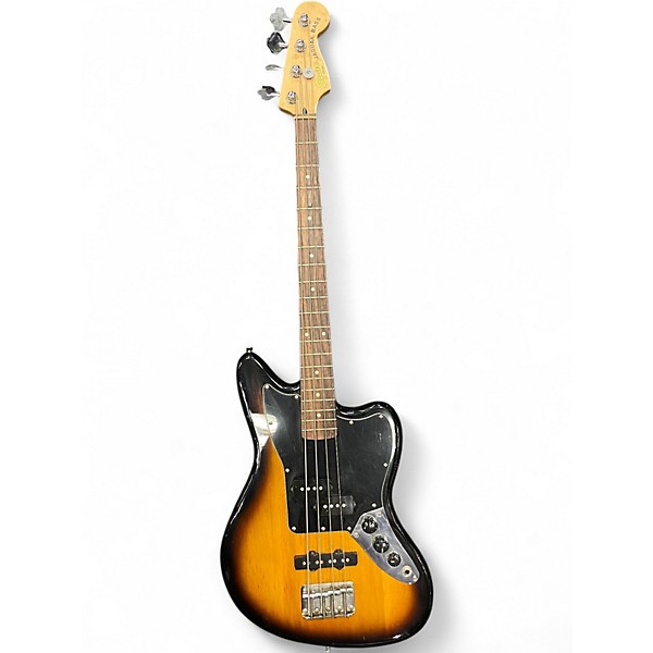 Used Squier Jaguar Sunburst Electric Bass Guitar