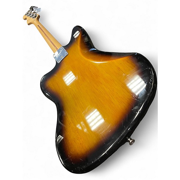 Used Squier Jaguar Sunburst Electric Bass Guitar
