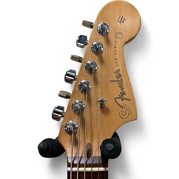 Used Fender SUBSONIC Black Solid Body Electric Guitar