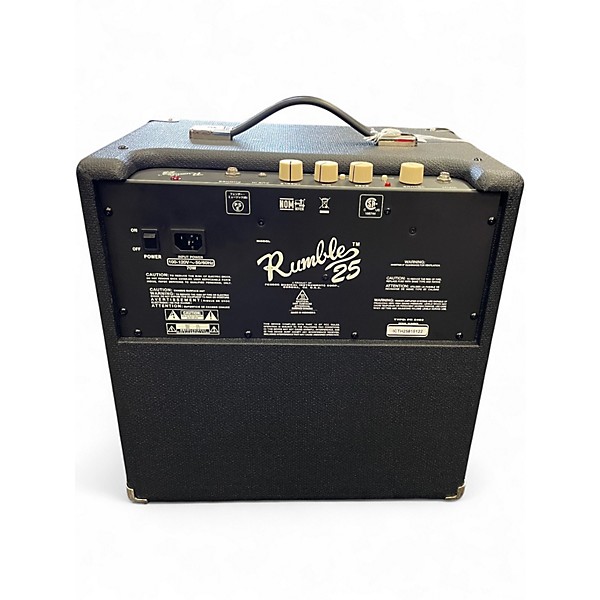Used Fender Rumble V3 25w 1x8 Bass Combo Amp