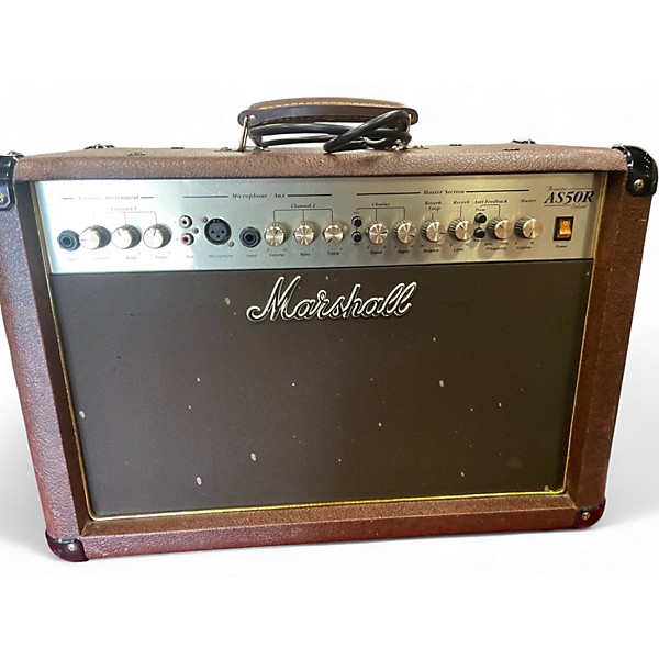 Used Marshall AS50R 50W 2X8 Acoustic Guitar Combo Amp