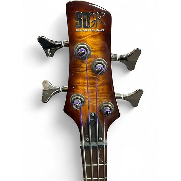 Used Ibanez SR4000E Trans Orange Electric Bass Guitar