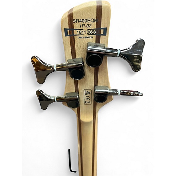 Used Ibanez SR4000E Trans Orange Electric Bass Guitar