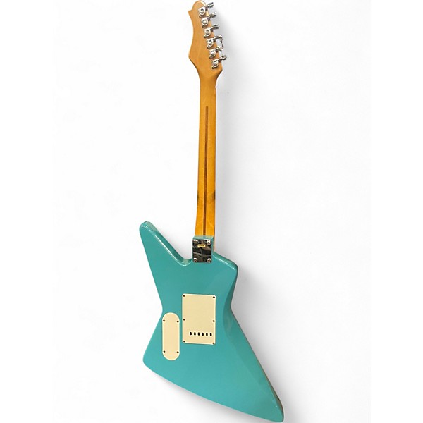 Used Olympic Explorer Blue Solid Body Electric Guitar