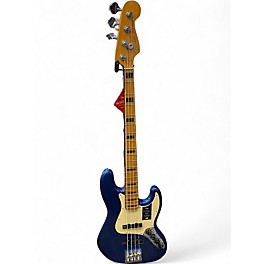 Used Fender American Ultra Jazz Bass Cobra Blue Electric Bass Guitar