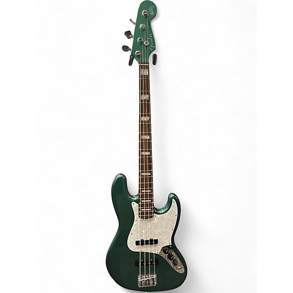 Used Fender Adam Clayton Signature Jazz Bass Sherwood Green Metallic Electric Bass Guitar