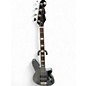 Used Reverend Thunder Gun Metallic silver Electric Bass Guitar